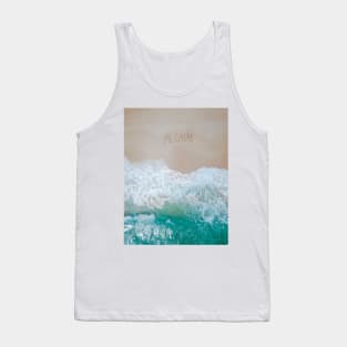 Aloha Bright Ocean Beach Waves - Aesthetic Tank Top